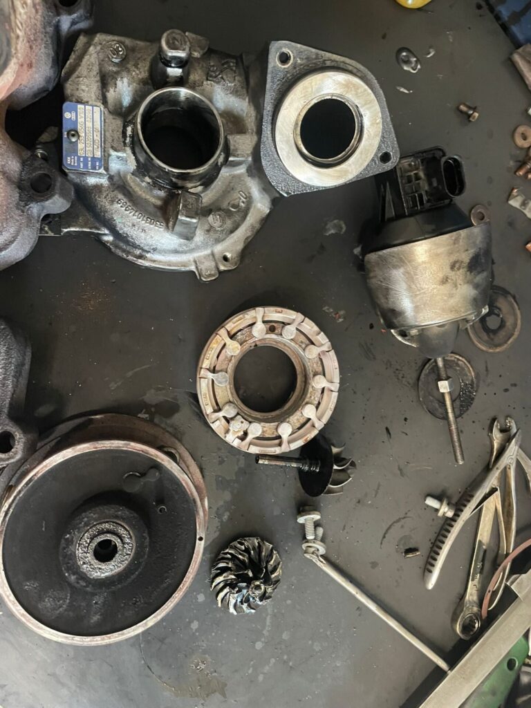 Componentele turbosuflantei Audi A3