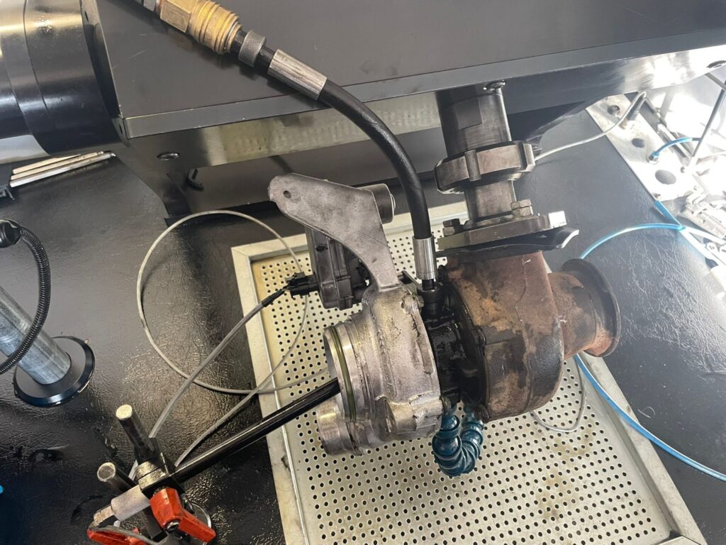 Turbosuflanta pe bancul tester