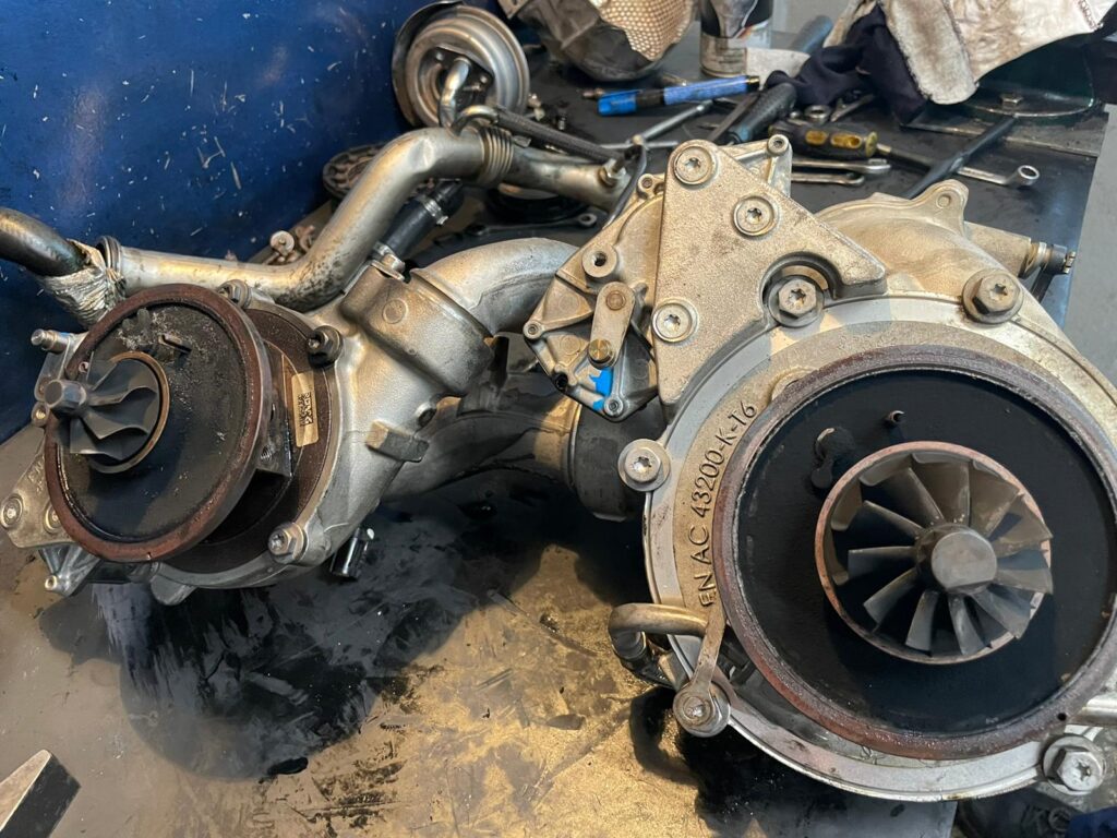 Turbina dezasamblata