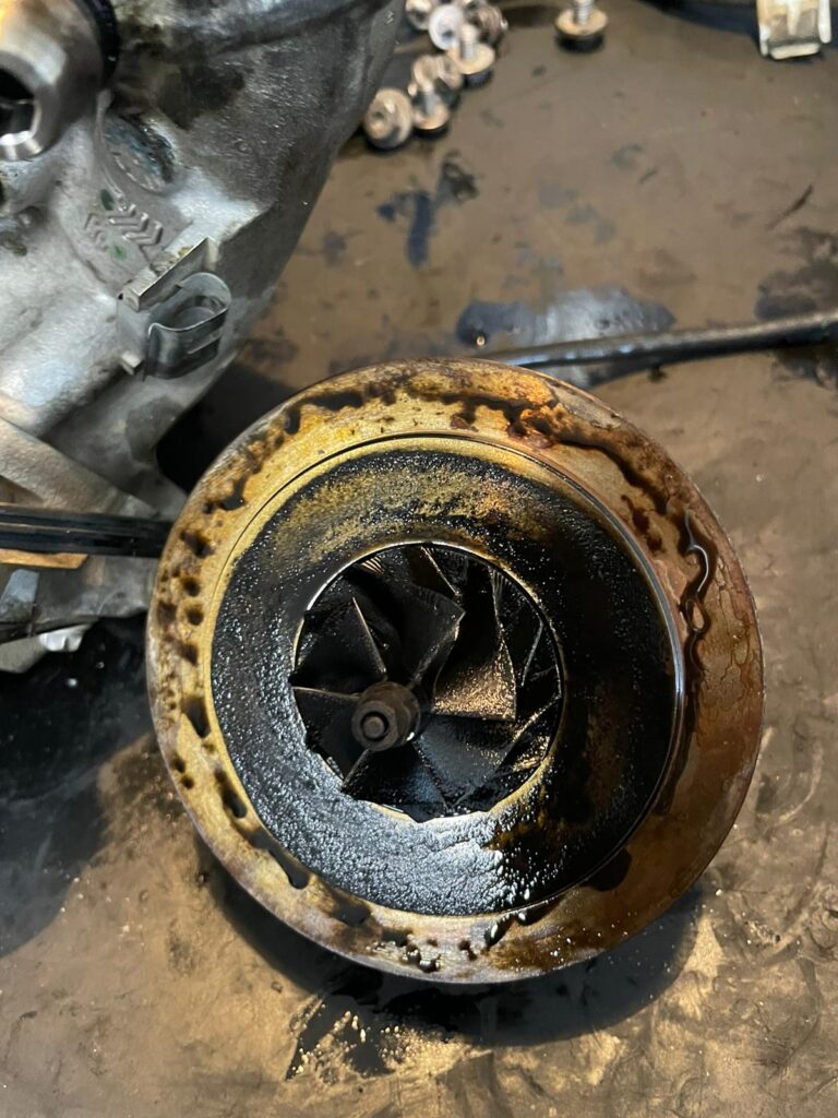 Turbina dezasamblata